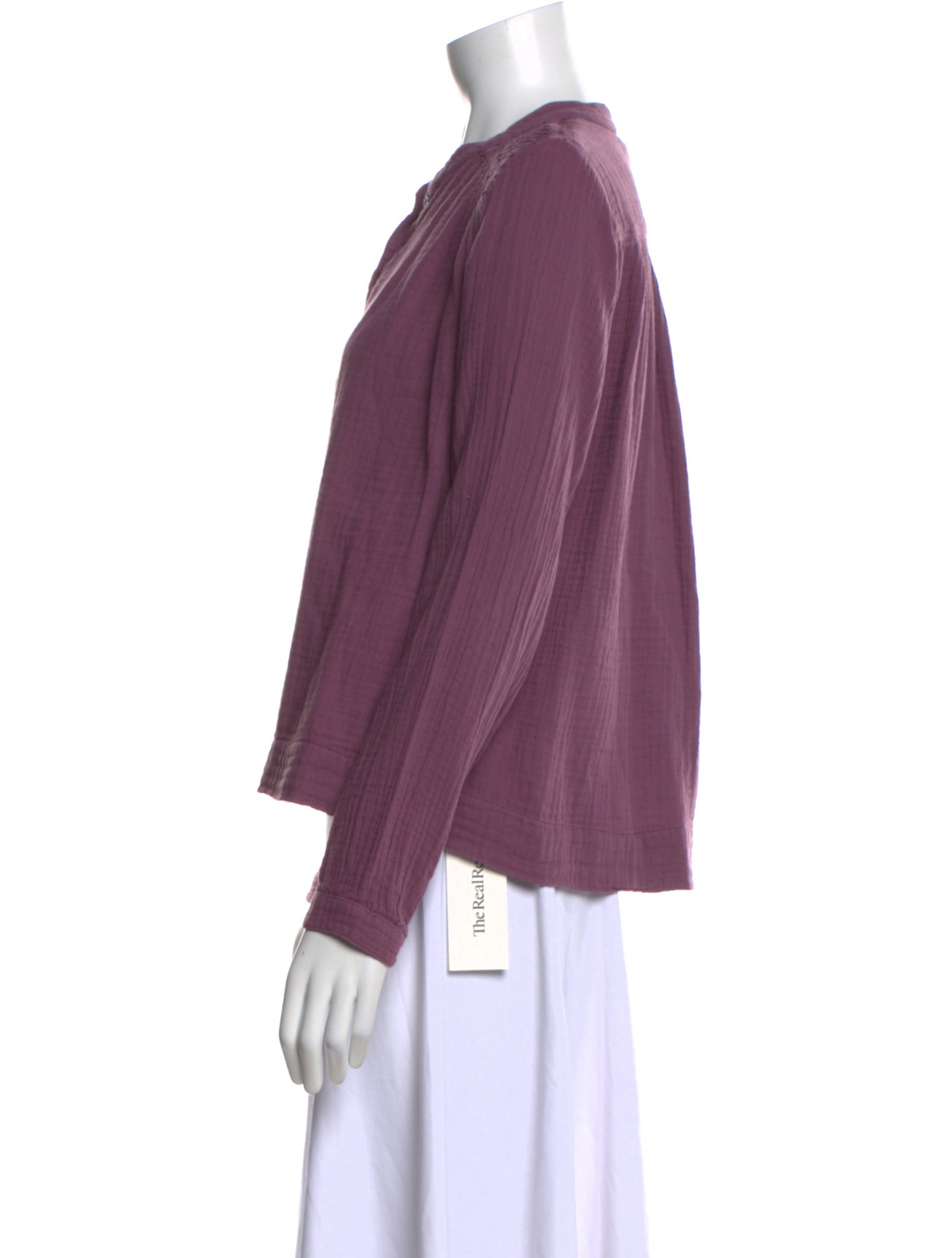 Xirena Mock Neck Long Sleeve Blouse